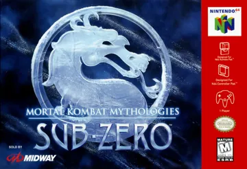 Mortal Kombat Mythologies - Sub-Zero (USA) box cover front